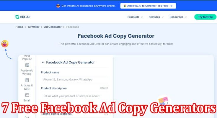 Complete Information About Top 7 Free Facebook Ad Copy Generators for Your Business